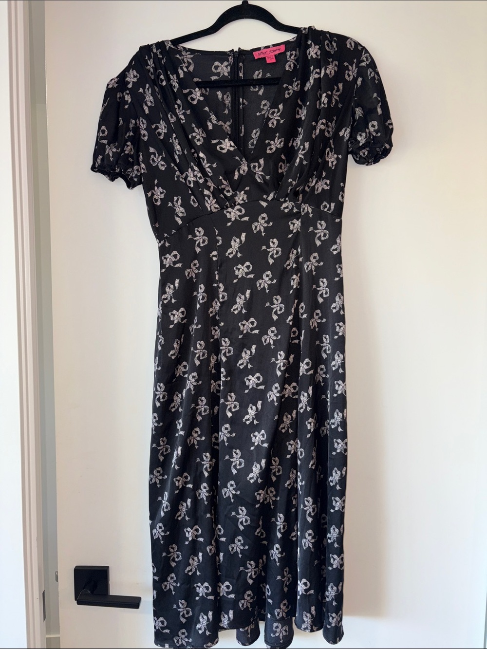 Betsey Johnson - Black Floral Midi Dress